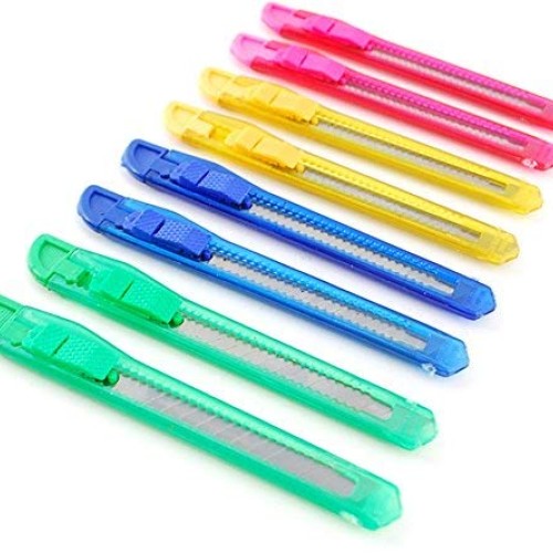 24 Box Cutter/Hobby Retractable Lock Utility Knife with Strong Sna...