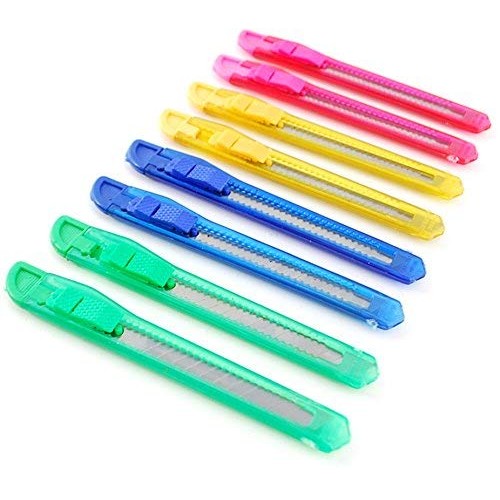 24 Box Cutter/Hobby Retractable Lock Utility Knife with Strong Sna...