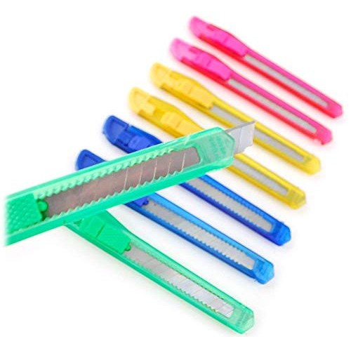 24 Box Cutter/Hobby Retractable Lock Utility Knife with Strong Sna...