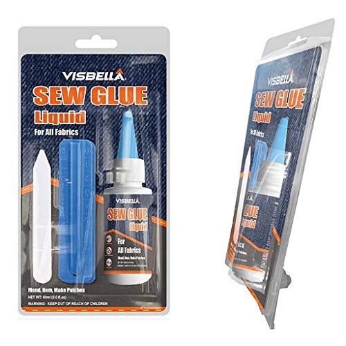 Visbella 1 Min Quick Bonding Fast Dry Sew Glue Liquid Reinforcing ...