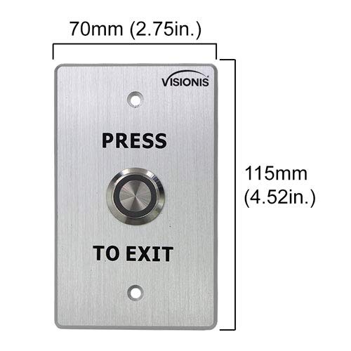 Visionis FPC-5326 One Door Access Control Outswinging Door 600lbs ...