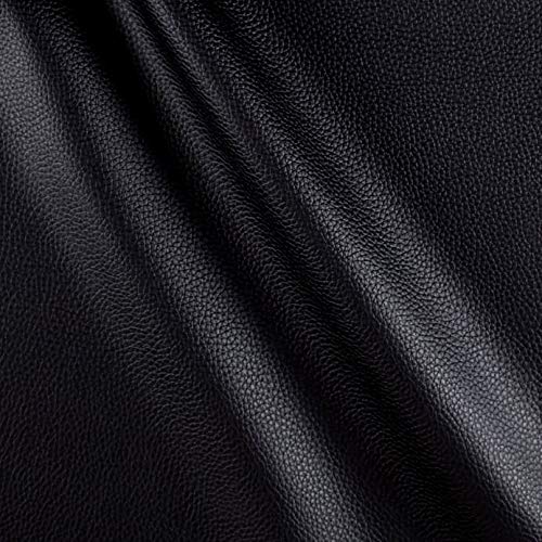 ViSTA Vinyl Black Weatherproof Faux Leather Finish Marine Vinyl Fa...