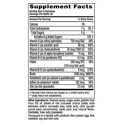 Vitafusion Gorgeous Hair, Skin Nails Multivitamin Gummy Vitamins, ...