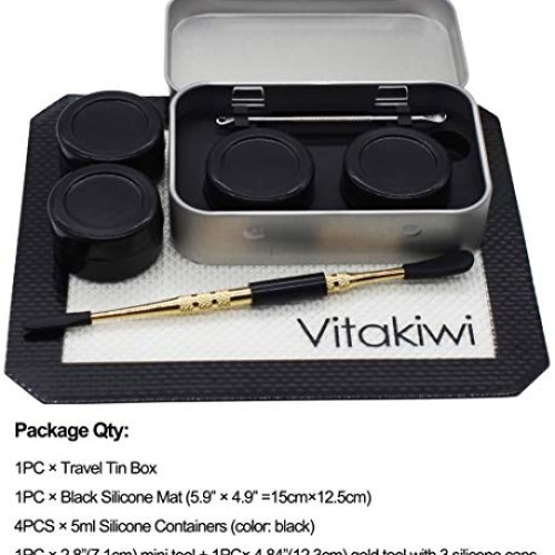 Silicone Wax Carving Travel Tin Kit with 5ml Silicone Concentrate ...