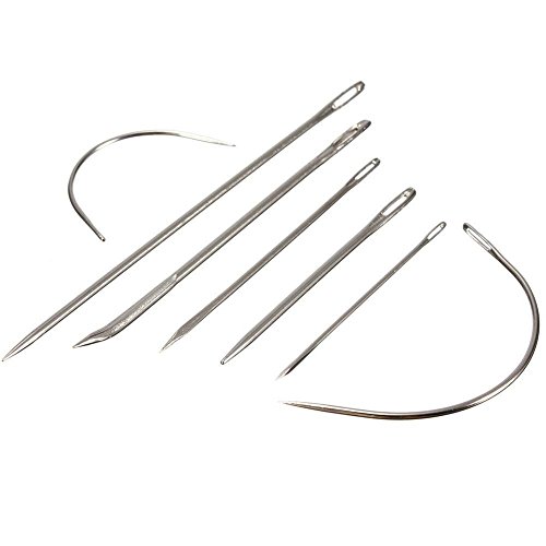 Heavy Duty Hand Sewing Needles Kit for Home Upholstery Carpet Leat...