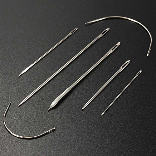 Heavy Duty Hand Sewing Needles Kit for Home Upholstery Carpet Leat...