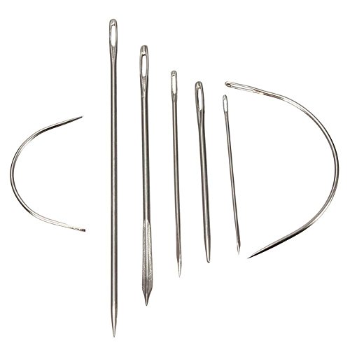 Heavy Duty Hand Sewing Needles Kit for Home Upholstery Carpet Leat...