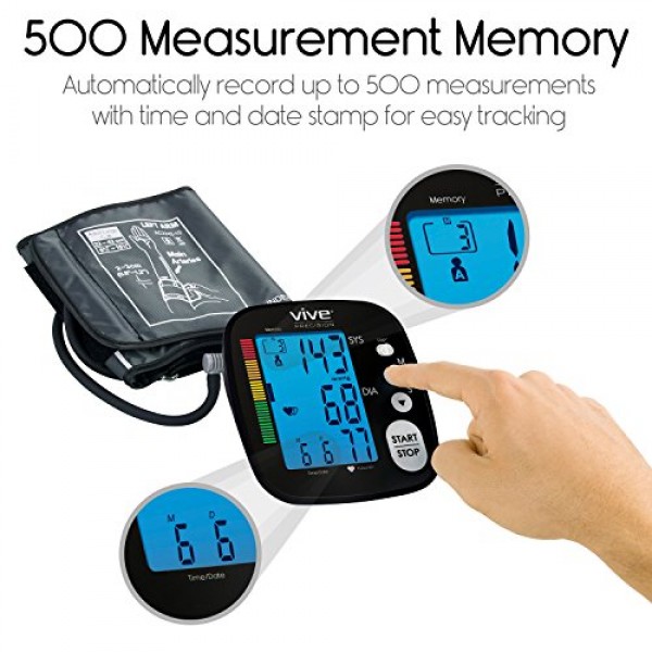 Blood Pressure Monitor by Vive Precision - Automatic Digital Upper...