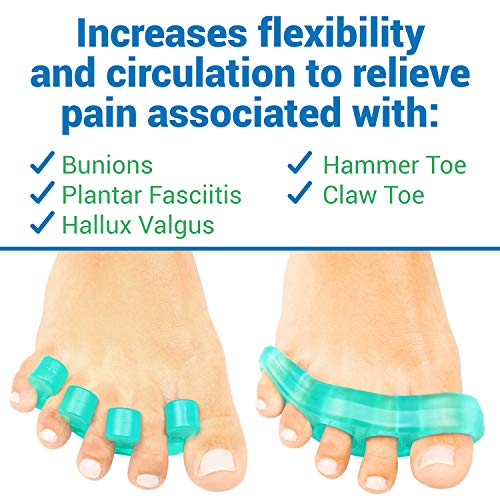 ViveSole Toe Stretchers Separators 4 Pieces - Gel Therapeutic Sp...
