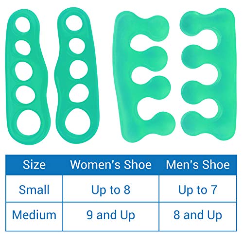 ViveSole Toe Stretchers Separators 4 Pieces - Gel Therapeutic Sp...