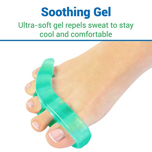 ViveSole Toe Stretchers Separators 4 Pieces - Gel Therapeutic Sp...