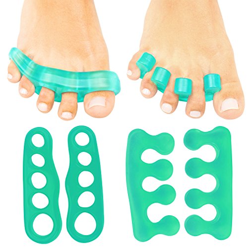 ViveSole Toe Stretchers Separators 4 Pieces - Gel Therapeutic Sp...