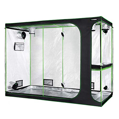 VIVOSUN 2-in-1 108x48x80 Mylar Reflective Grow Tent for Indoor ...