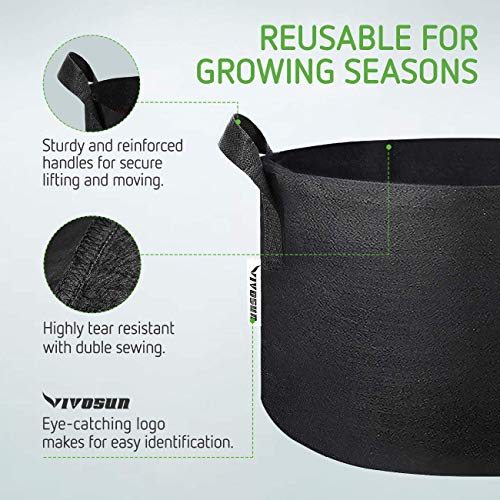 VIVOSUN 2-Pack VS1000 LED Grow Light with Grow Bag, Film Foil Roll