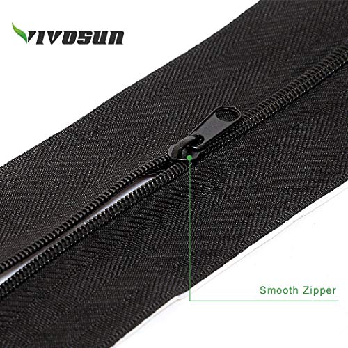 VIVOSUN 5.5 Mil Panda Film and Heavy Duty Peel and Stick Zipper