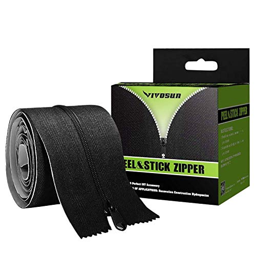 VIVOSUN 5.5 Mil Panda Film and Heavy Duty Peel and Stick Zipper
