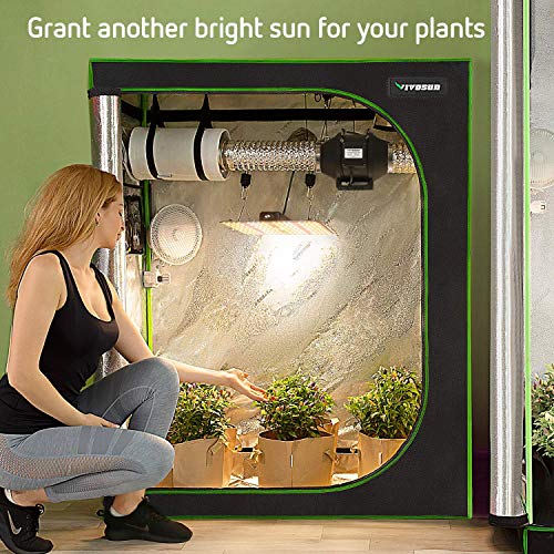 VIVOSUN 5-Pack 1 Gallon Grow Bags, Fabric Pots with Mylar Hydropon...