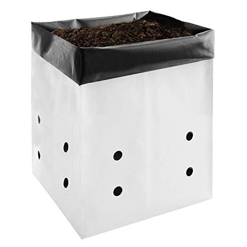 VIVOSUN 50-Pack 5 Gallon Grow Bags for Plants, Black-and-White Mat...
