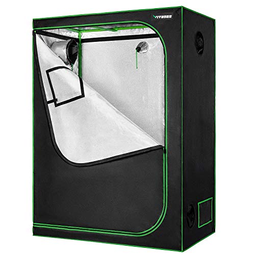 VIVOSUN 60x32x80 Grow Tent Mylar Hydroponic Grow Tent with Obse...