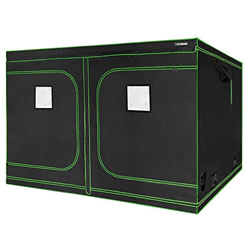 VIVOSUN 96x96x80 Mylar Hydroponic Grow Tent with Observation Wi...