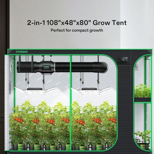 VIVOSUN Larger 4X8 Grow Tent 108