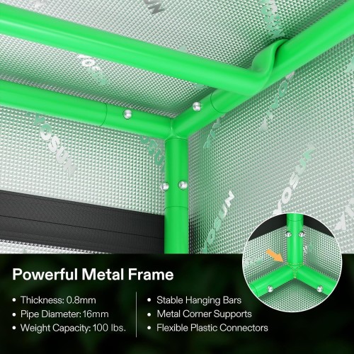 VIVOSUN Larger 4X8 Grow Tent 108