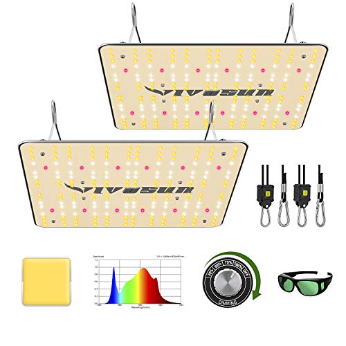 VIVOSUN Latest 2-Pack VS1000 LED Grow Light with Samsung LM301H Di...
