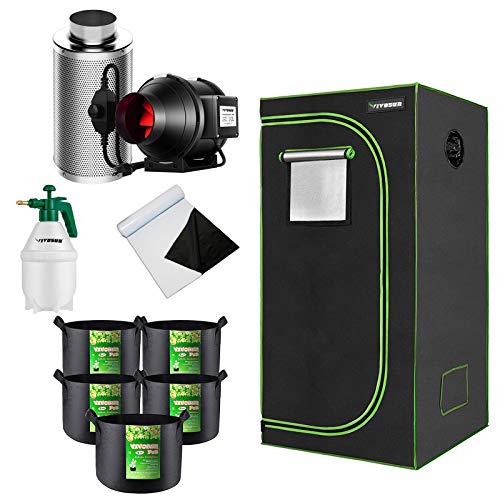 VIVOSUN Panda Film with Grow Tent, Garden Sprayer, Air Filtration ...