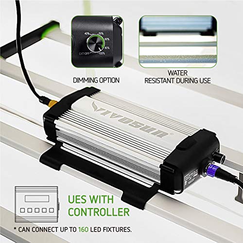 VIVOSUN Patented Design VS4300 LED Grow Light Foldable Dimmable Pl...