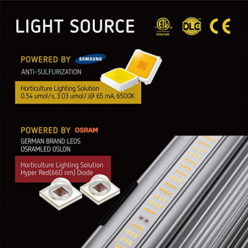 VIVOSUN Patented Design VS4300 LED Grow Light Foldable Dimmable Pl...