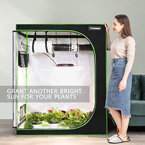 VIVOSUN VS4000 LED Grow Light with Grow Bag, Film Foil Roll