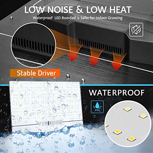 VIVOSUN VS4000 LED Grow Light with Grow Bag, Film Foil Roll