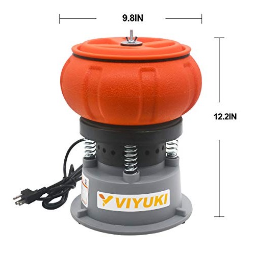 VIYUKI Electric 5LB Vibratory Tumbler Bowl Tumbling Polishing Mach...
