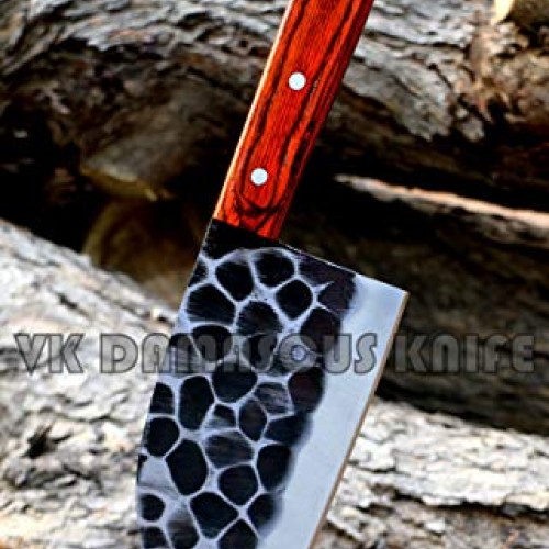 Handmade forged Carbon Steel butcher Serbian Cleaver Chopper Kitch...