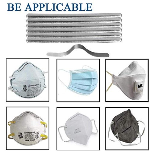 50 PCS Aluminum Nose Strips for Mask 9cm/3.54 Nose Bridge Bracke...