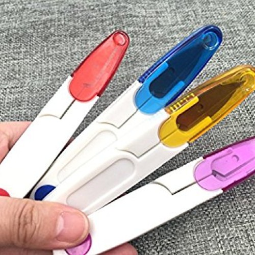VNDEFUL 4PCS Portable Plastic Easy Grip Handle Sewing Snip Thread ...