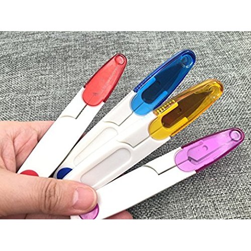 VNDEFUL 4PCS Portable Plastic Easy Grip Handle Sewing Snip Thread ...