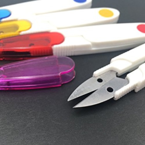 VNDEFUL 4PCS Portable Plastic Easy Grip Handle Sewing Snip Thread ...