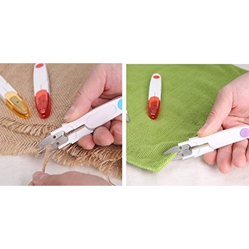 VNDEFUL 4PCS Portable Plastic Easy Grip Handle Sewing Snip Thread ...