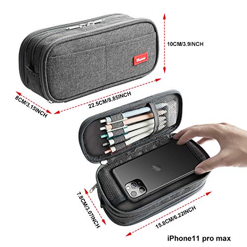 Large Pencil Case Big Capacity Pencil Bag Large Storage Pouch 3 Co...