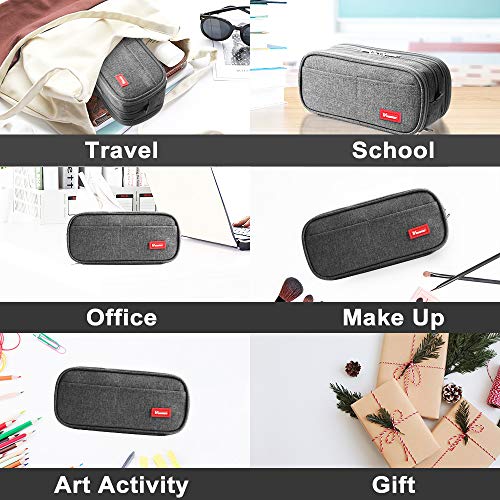 Large Pencil Case Big Capacity Pencil Bag Large Storage Pouch 3 Co...