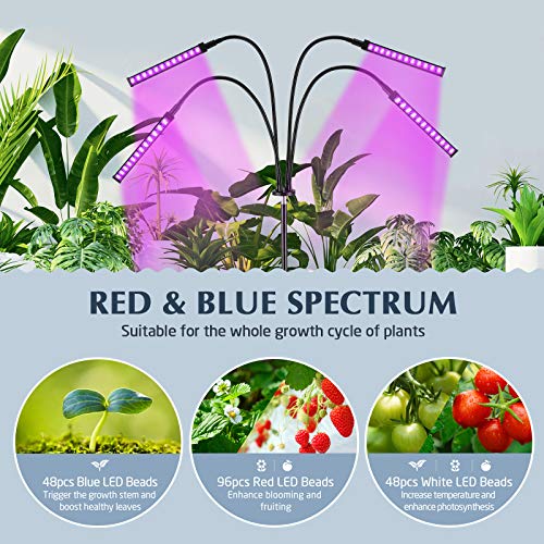Grow Light with Stand, Slaouwo LED Grow Lights for Indoor Plants, ...