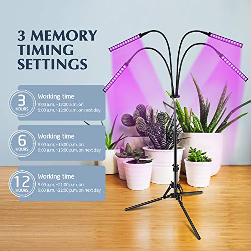 Grow Light with Stand, Slaouwo LED Grow Lights for Indoor Plants, ...