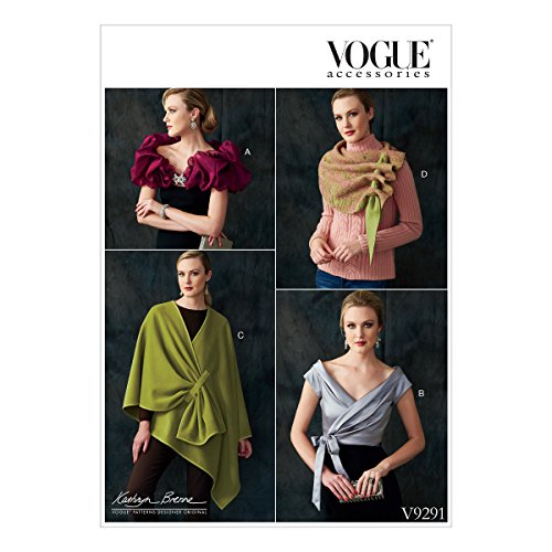 Vogue Patterns V9291XY0 Other Misses Wraps, Small/Medium/Large, G...