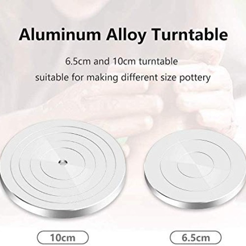 Mini Pottery Wheel, 6.5cm 10cm Turntable Mini Pottery Machine Elec...