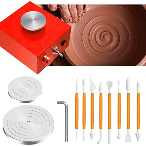 Mini Pottery Wheel, 6.5cm 10cm Turntable Mini Pottery Machine Elec...