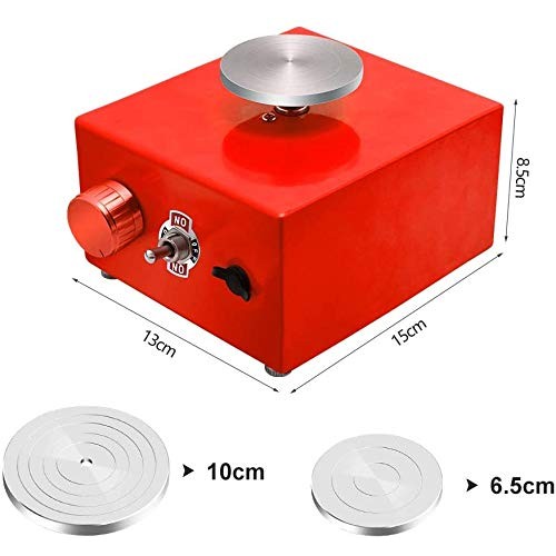 Mini Pottery Wheel, 6.5cm 10cm Turntable Mini Pottery Machine Elec...
