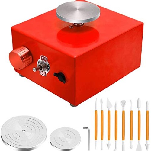 Mini Pottery Wheel, 6.5cm 10cm Turntable Mini Pottery Machine Elec...