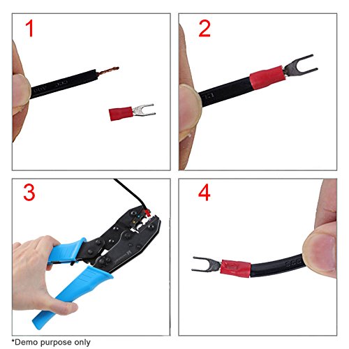 Voilamart Insulated Wire Crimper, Adjustable Wire Terminals Connec...