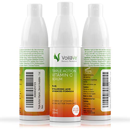 VoliaVe - Vitamin C Serum For Face With Hyaluronic Acid - 3 Forms ...
